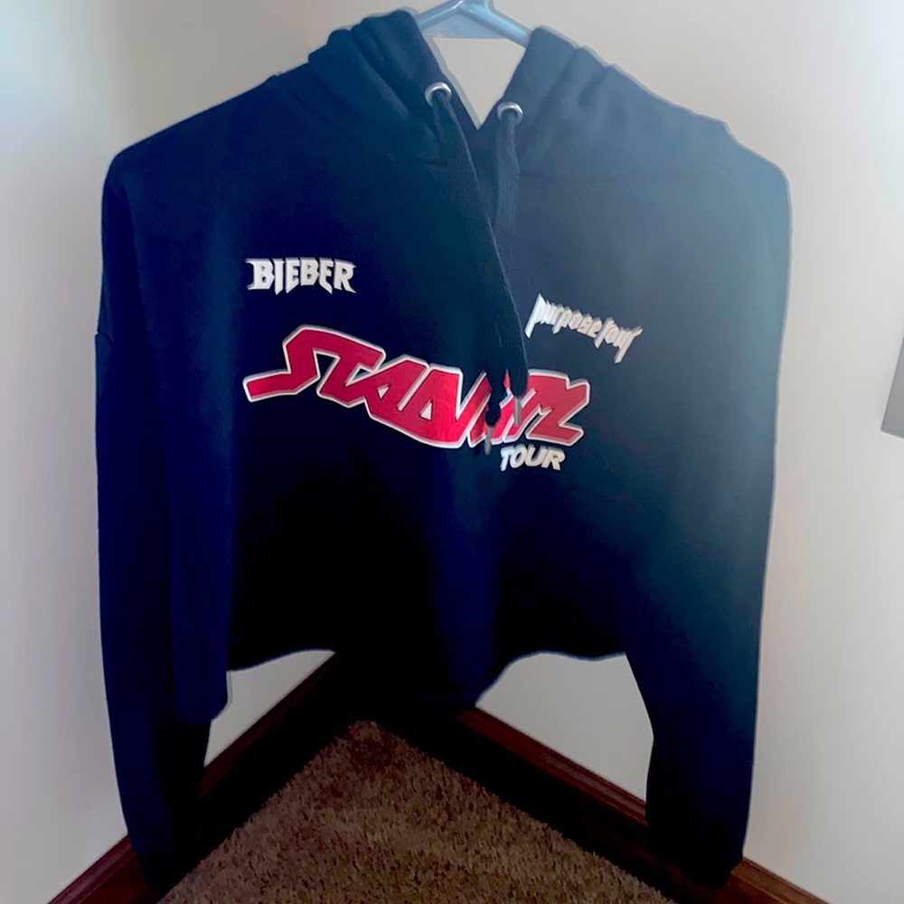 Justin Bieber Divided H&M Hoodie Crop top black